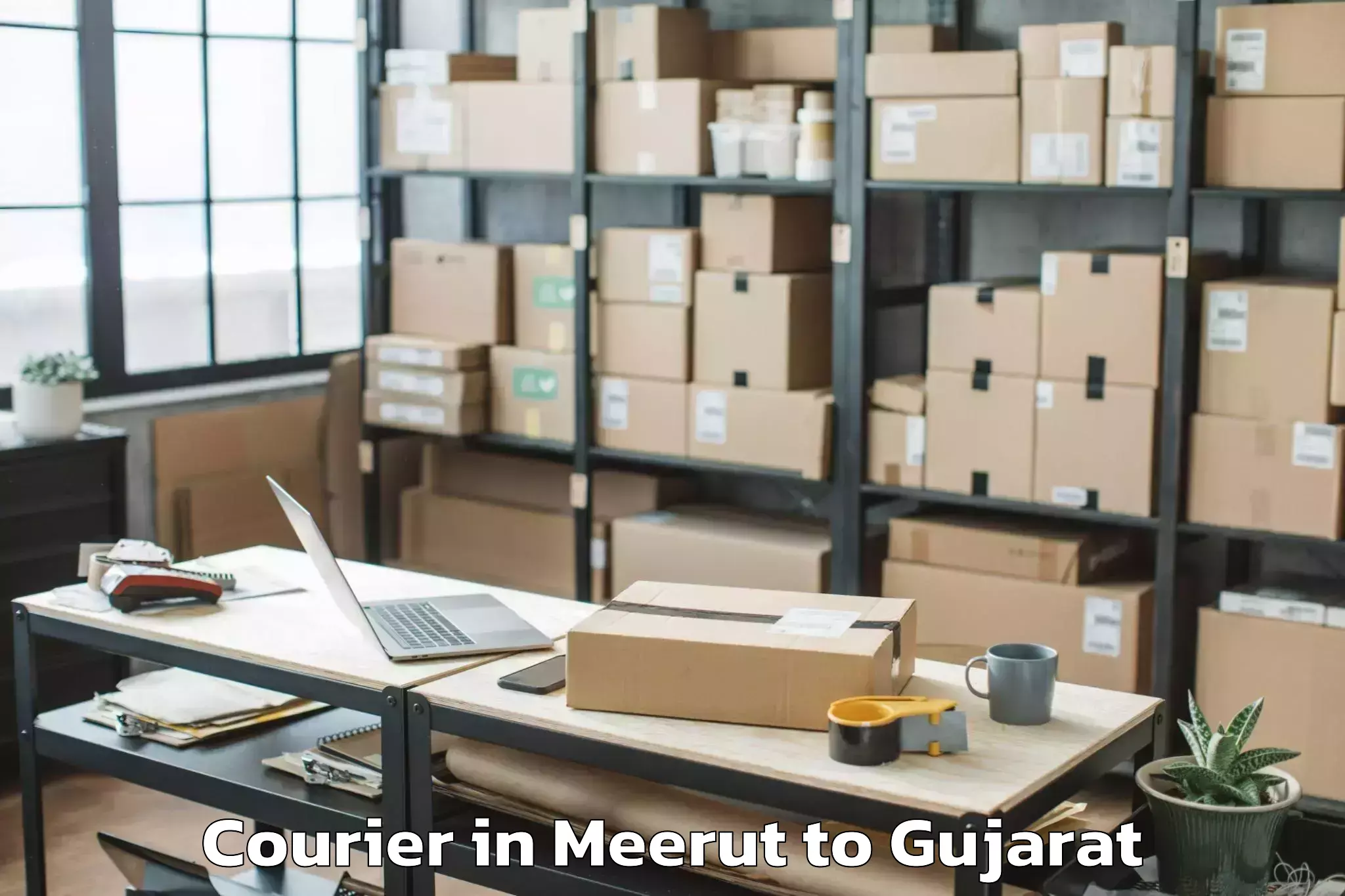 Book Your Meerut to Ghoghamba Courier Today